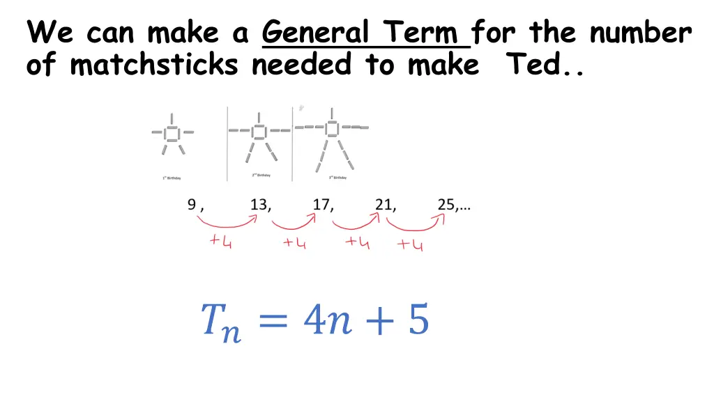 we can make a general term for the number