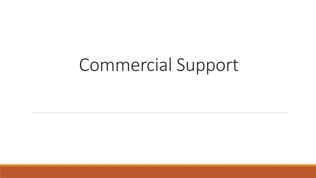 commercial support