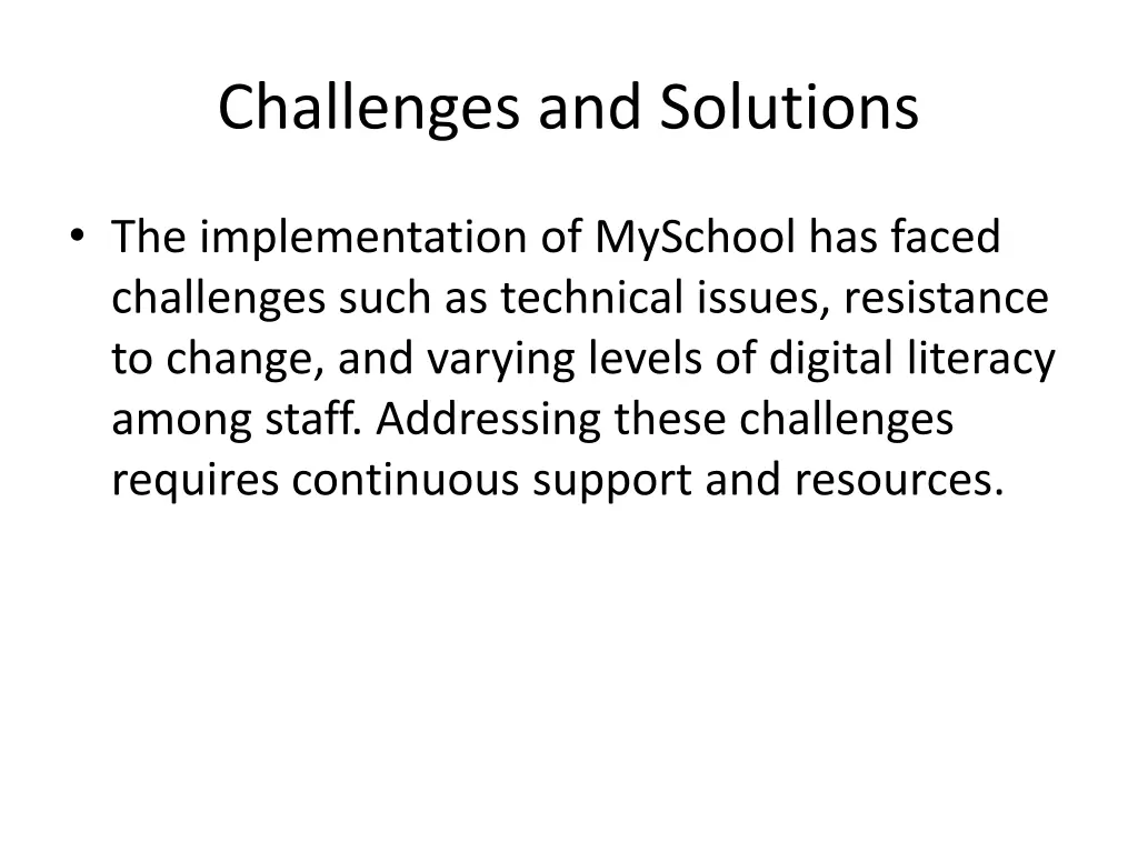 challenges and solutions