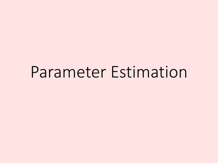 parameter estimation