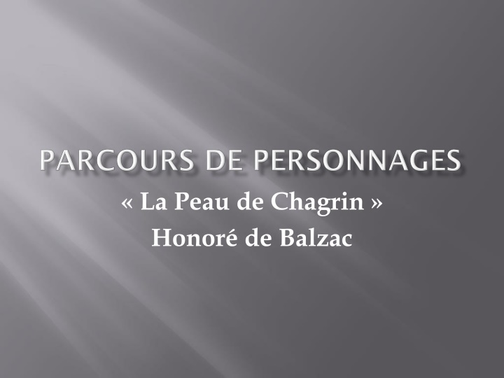 la peau de chagrin honor de balzac
