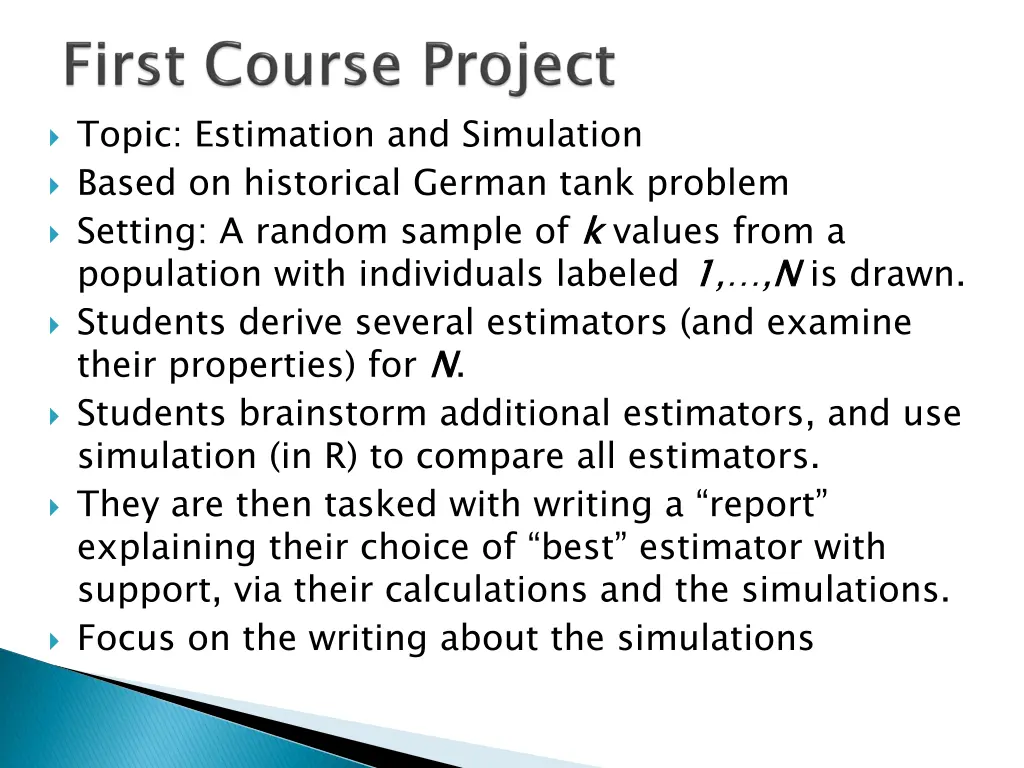 topic estimation and simulation based