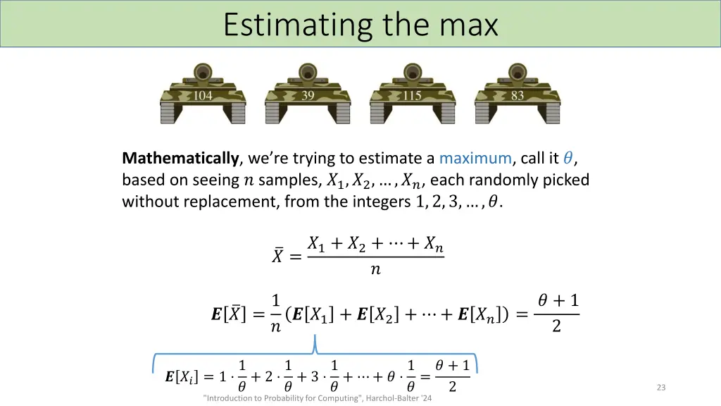 estimating the max 1