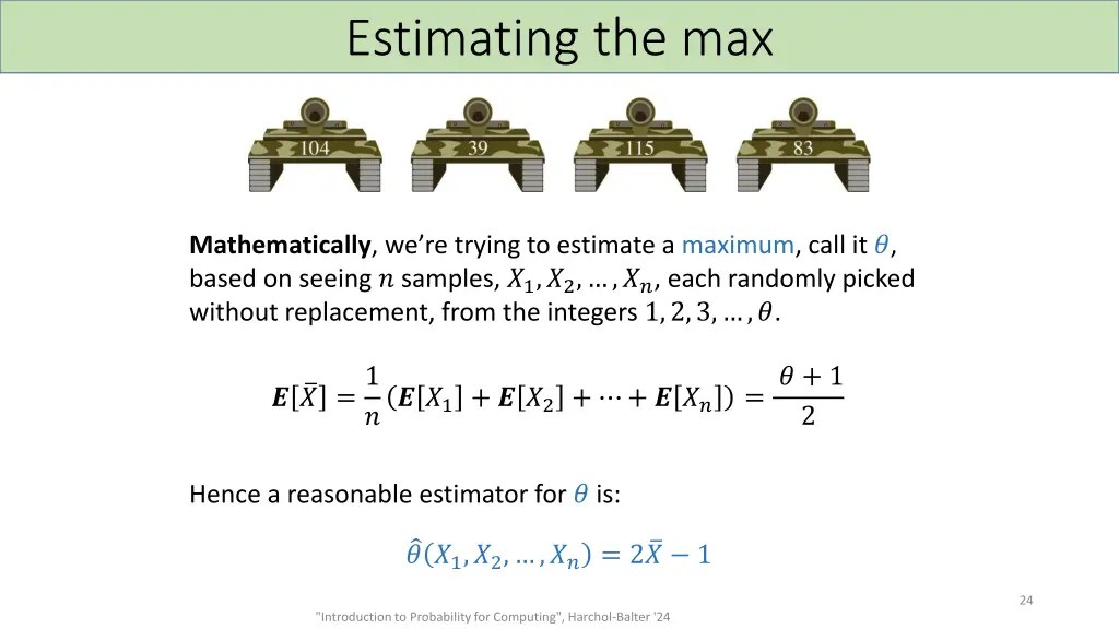 estimating the max 2
