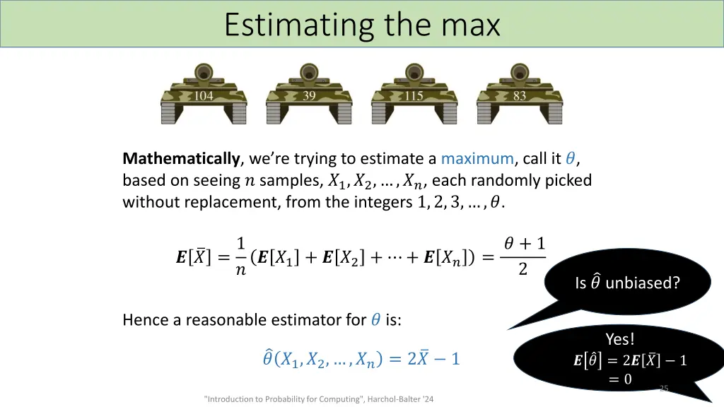 estimating the max 3