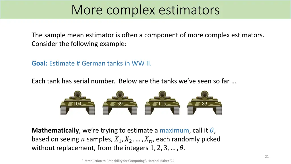 more complex estimators