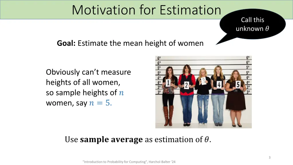 motivation for estimation