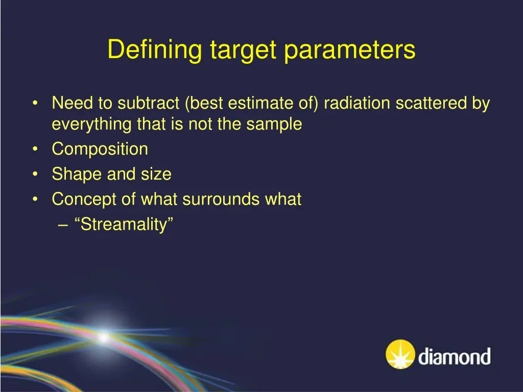 defining target parameters 1