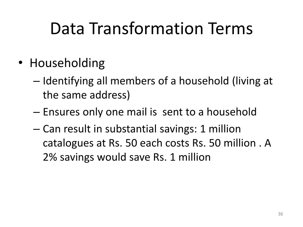 data transformation terms 1