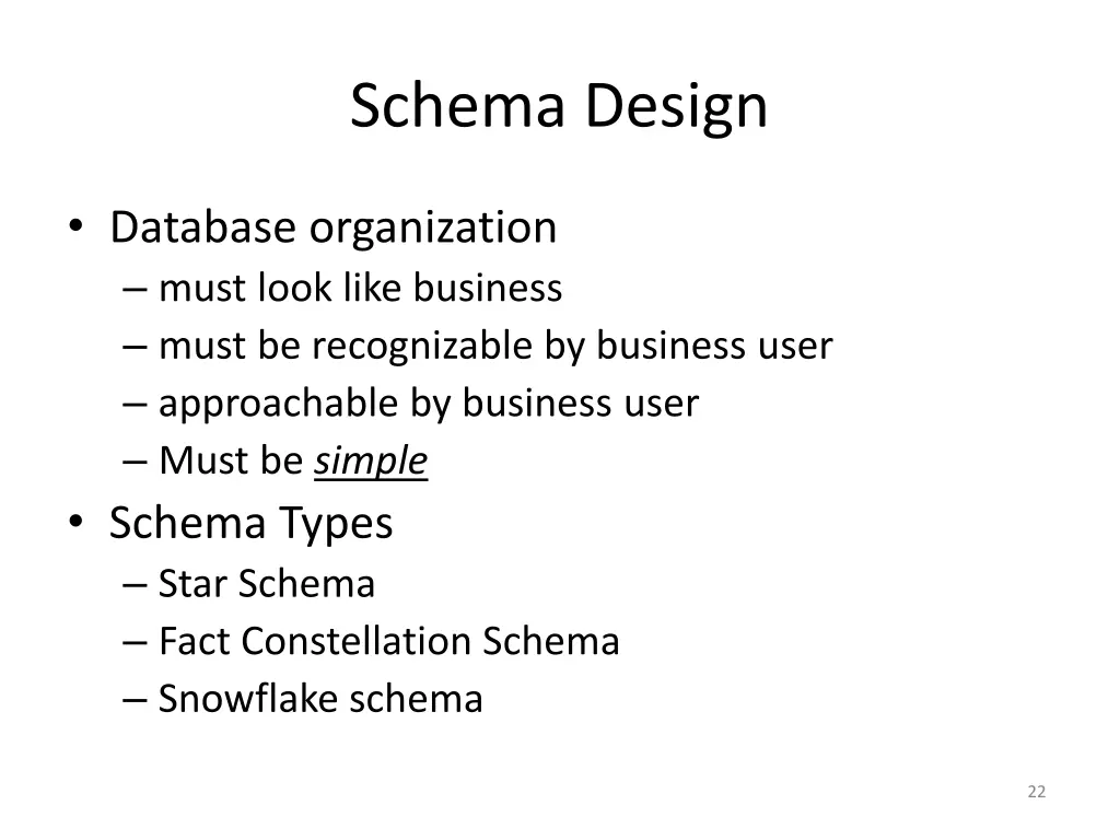 schema design
