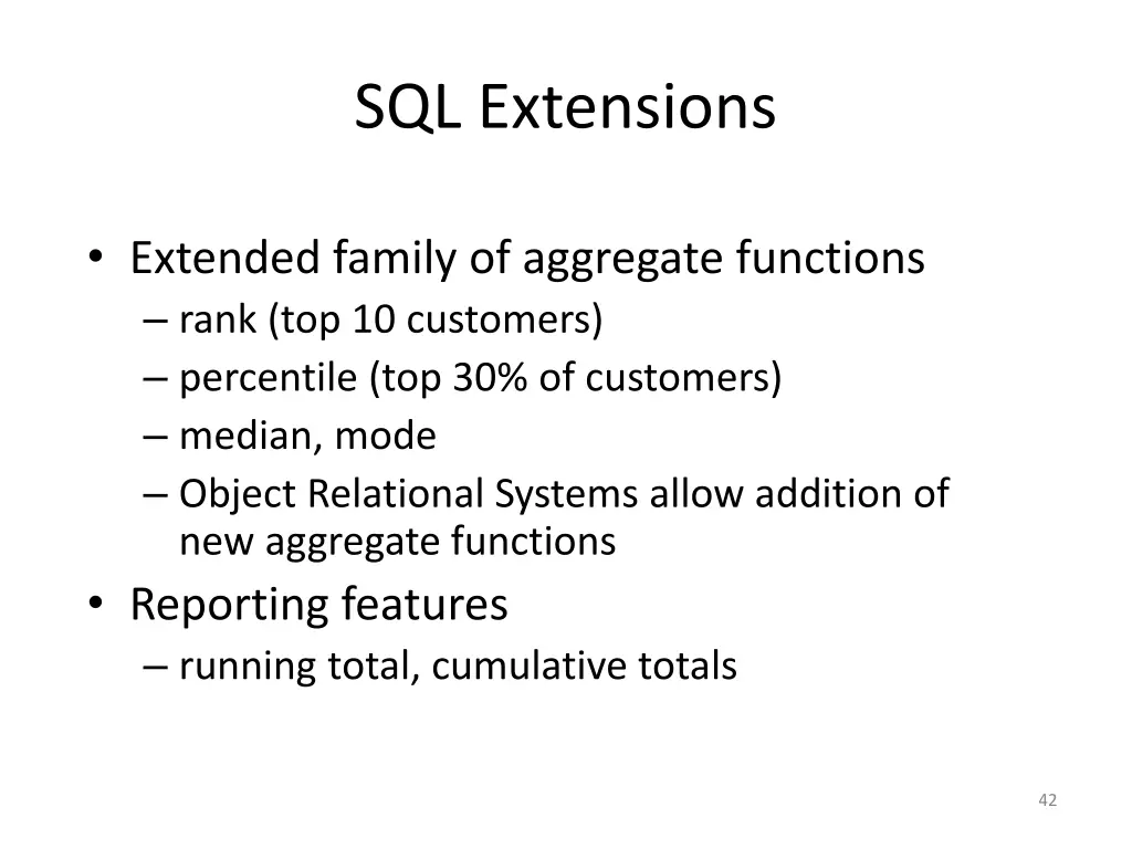 sql extensions