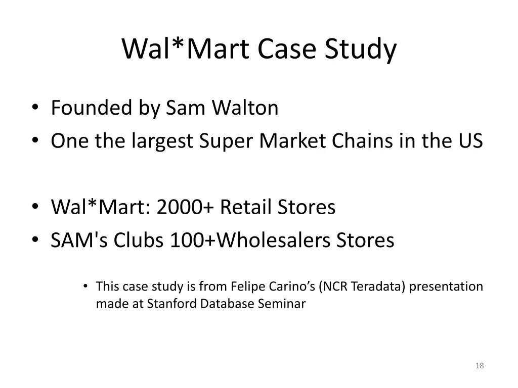 wal mart case study