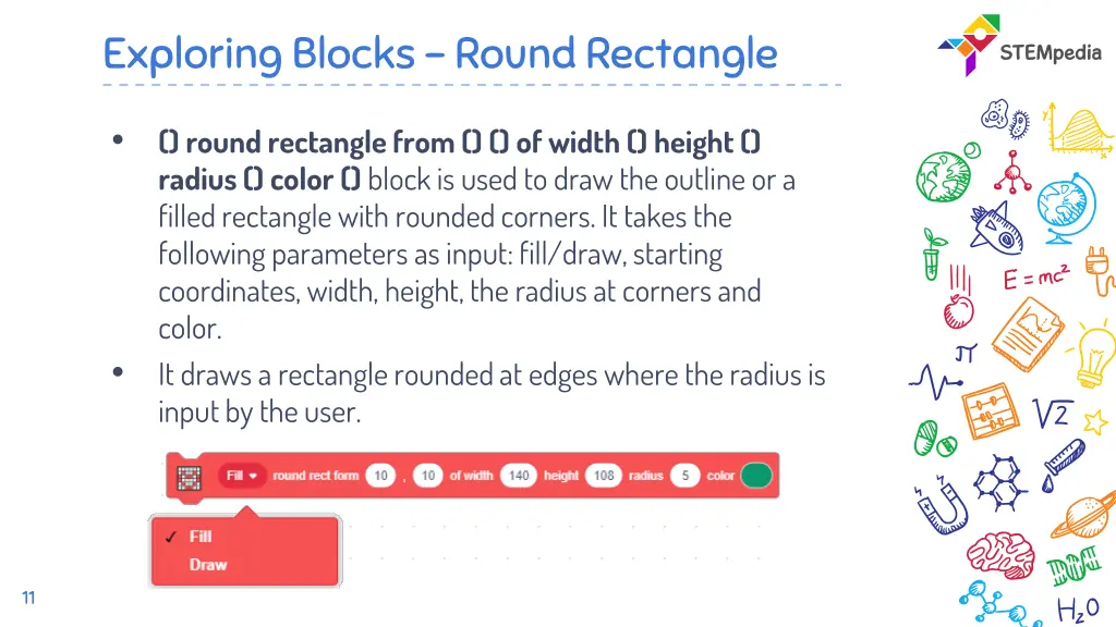 exploring blocks round rectangle