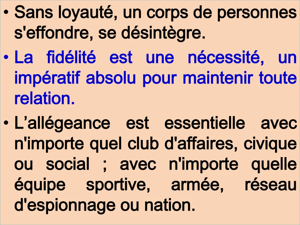 sans sans loyaut loyaut un s effondre s effondre
