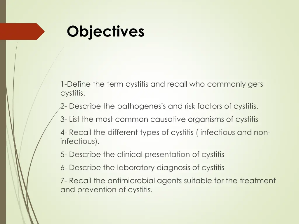 objectives