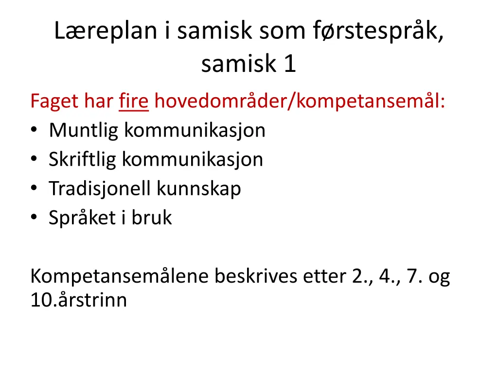 l replan i samisk som f rstespr k samisk 1