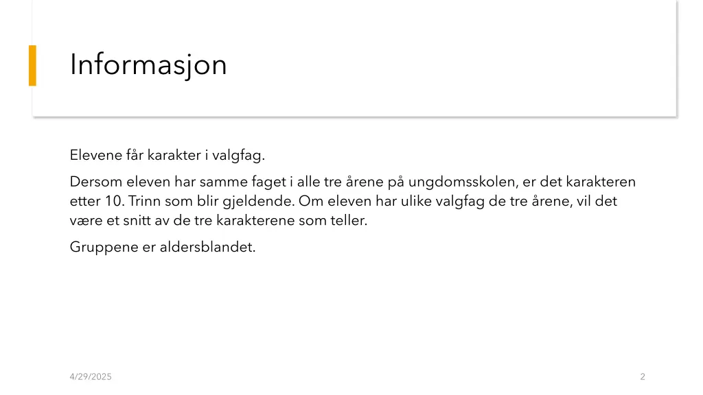 informasjon