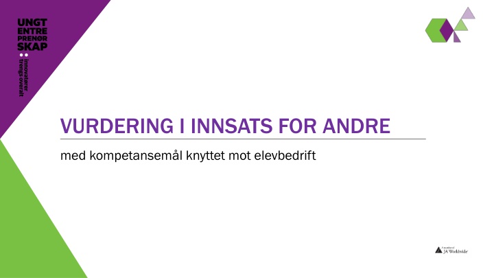 vurdering i innsats for andre