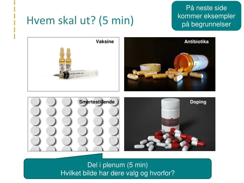 p neste side kommer eksempler p begrunnelser
