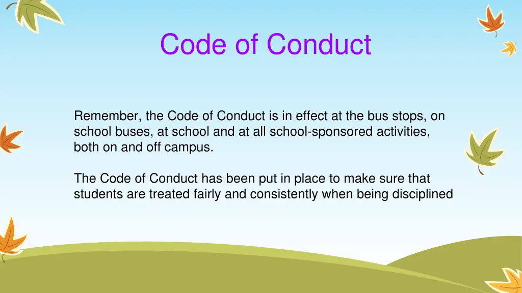 code of conduct