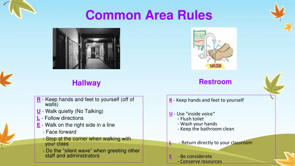 common area rules 1