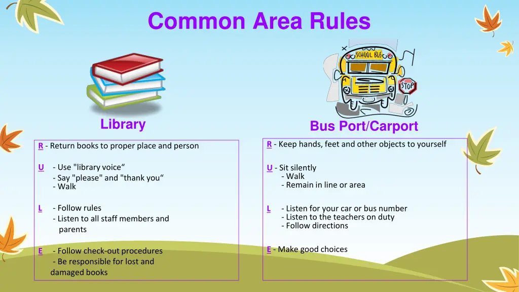 common area rules 3