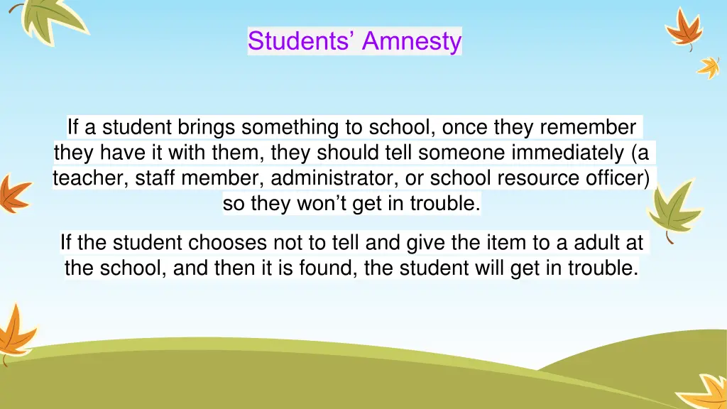 students amnesty