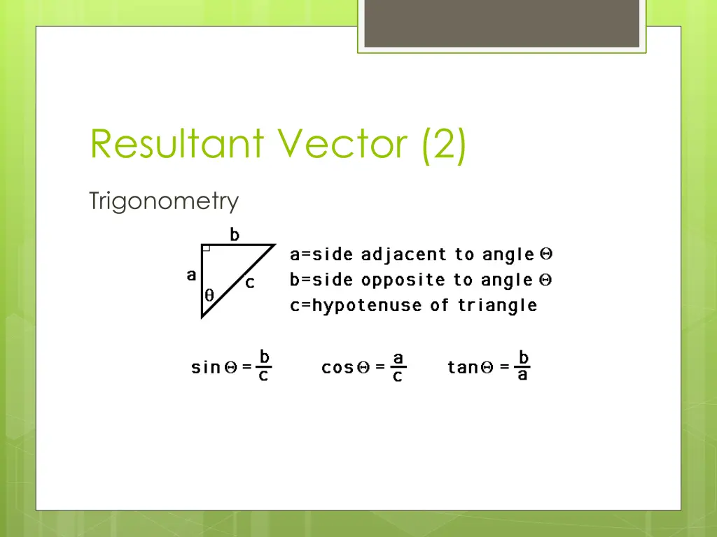 resultant vector 2