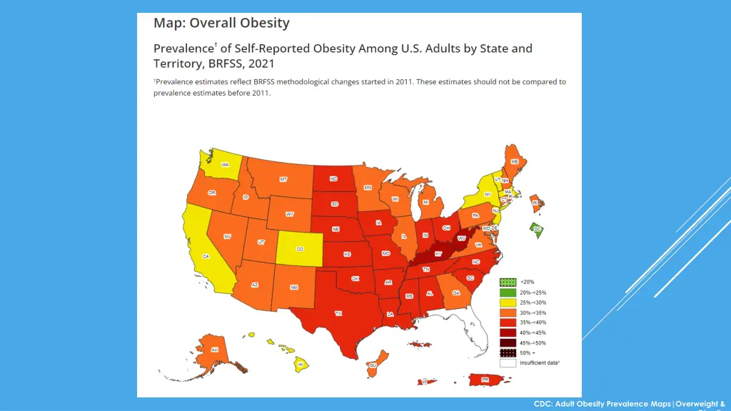 cdc adult obesity prevalence maps overweight