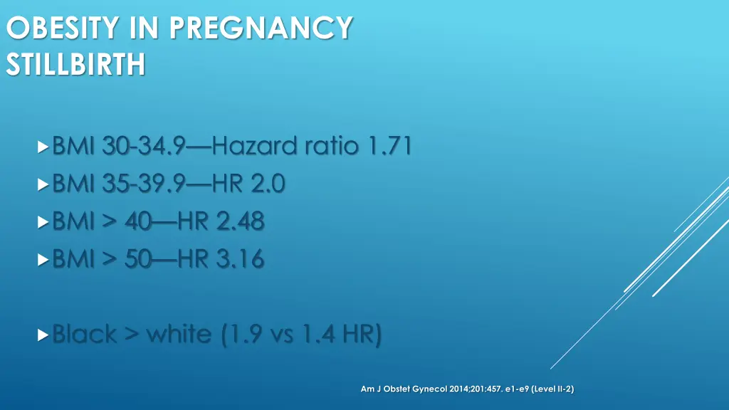 obesity in pregnancy stillbirth