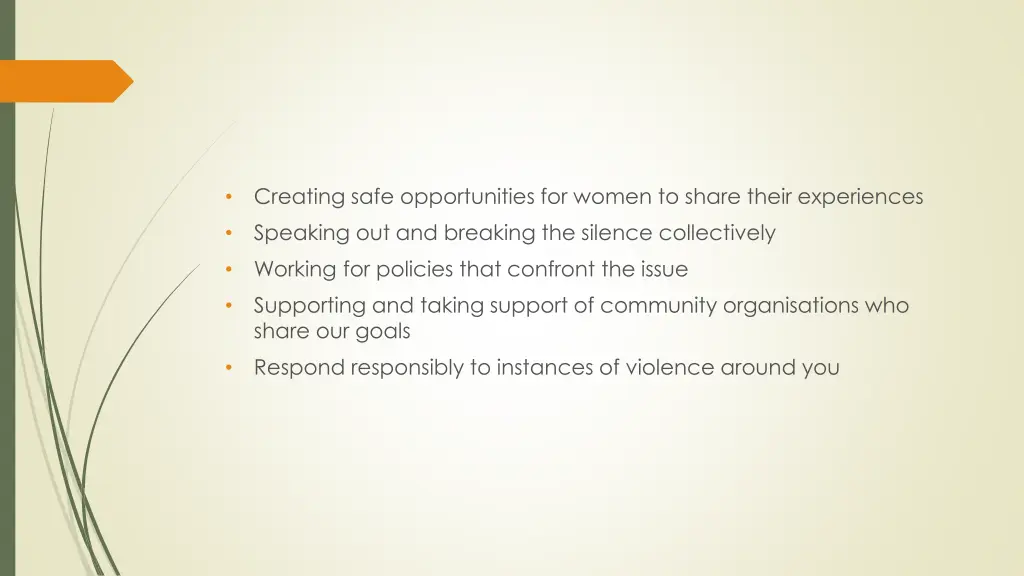 creating safe opportunities for women to share