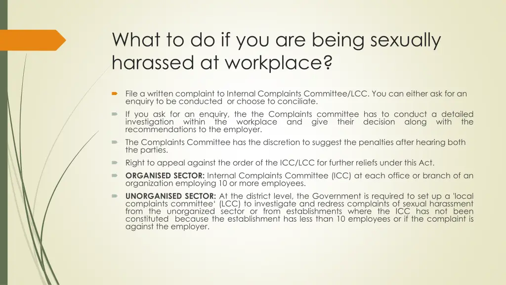 what to do if you are being sexually harassed