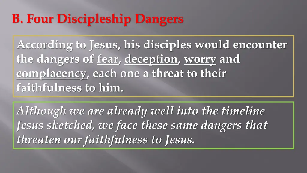 b four discipleship dangers 1