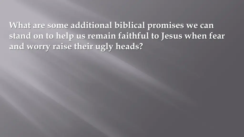 what are some additional biblical promises