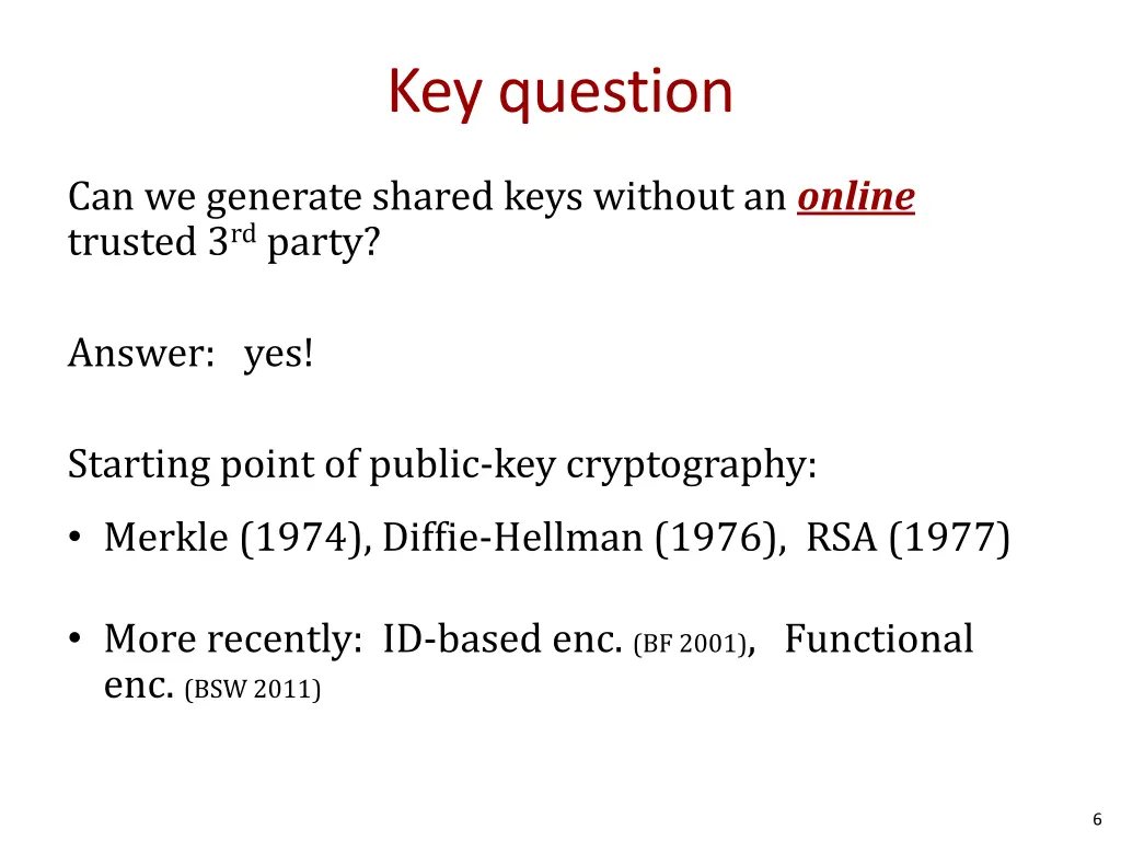 key question