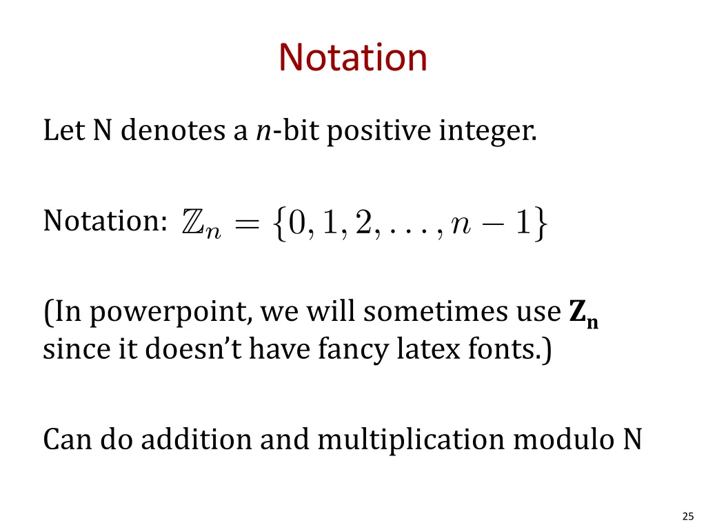 notation