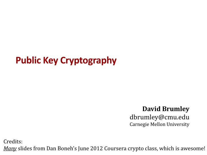 public key cryptography