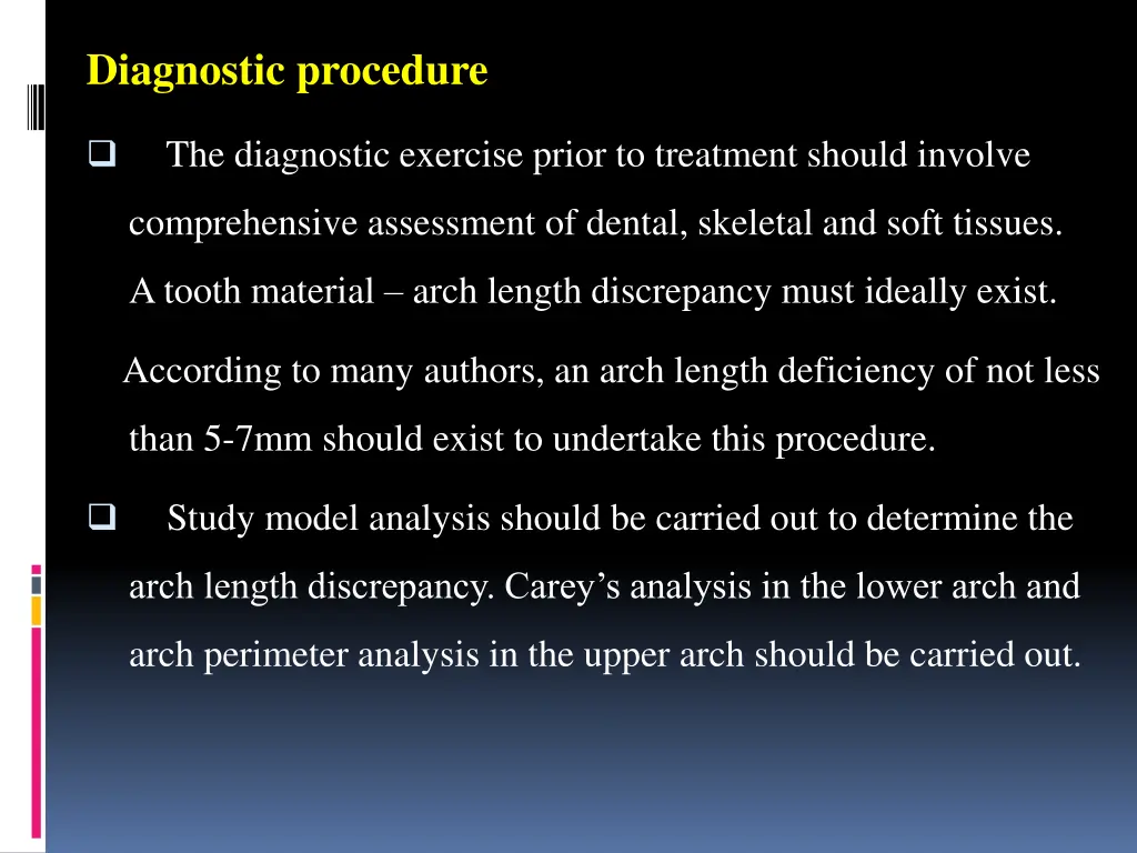 diagnostic procedure
