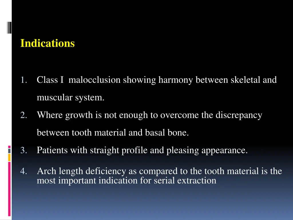 indications