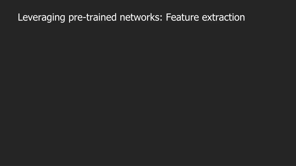 leveraging pre trained networks feature extraction