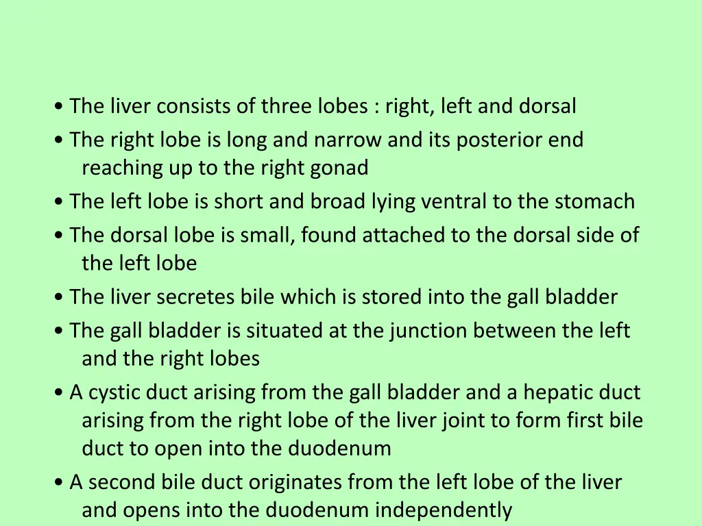 the liver consists of three lobes right left