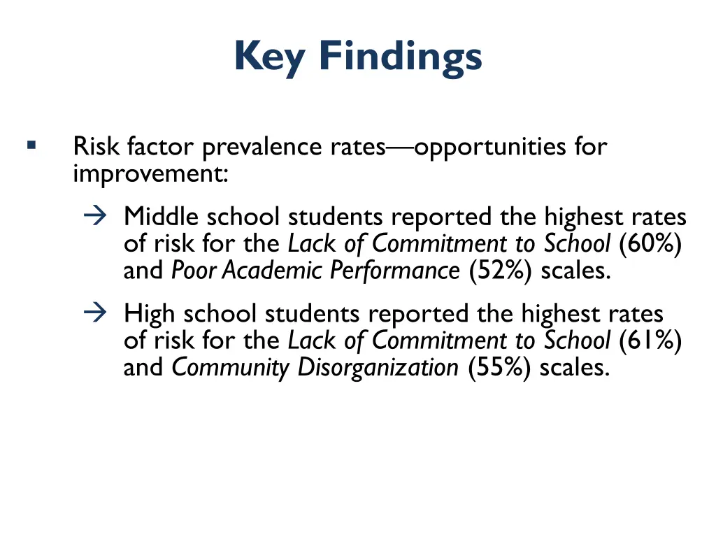 key findings 5