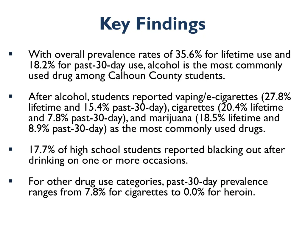 key findings