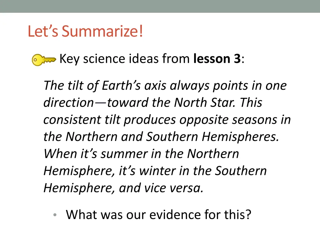 let s summarize 2