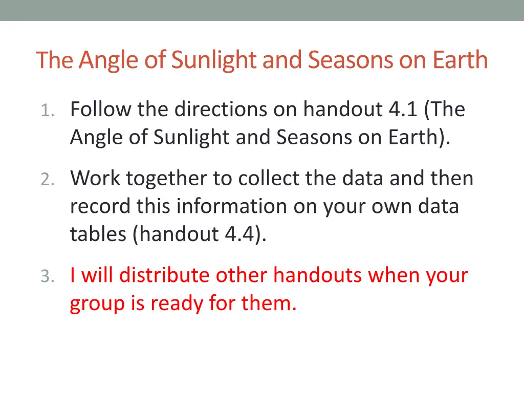the angle of sunlight and seasons on earth 3