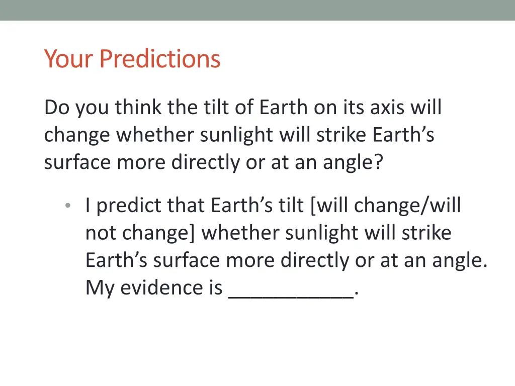 your predictions