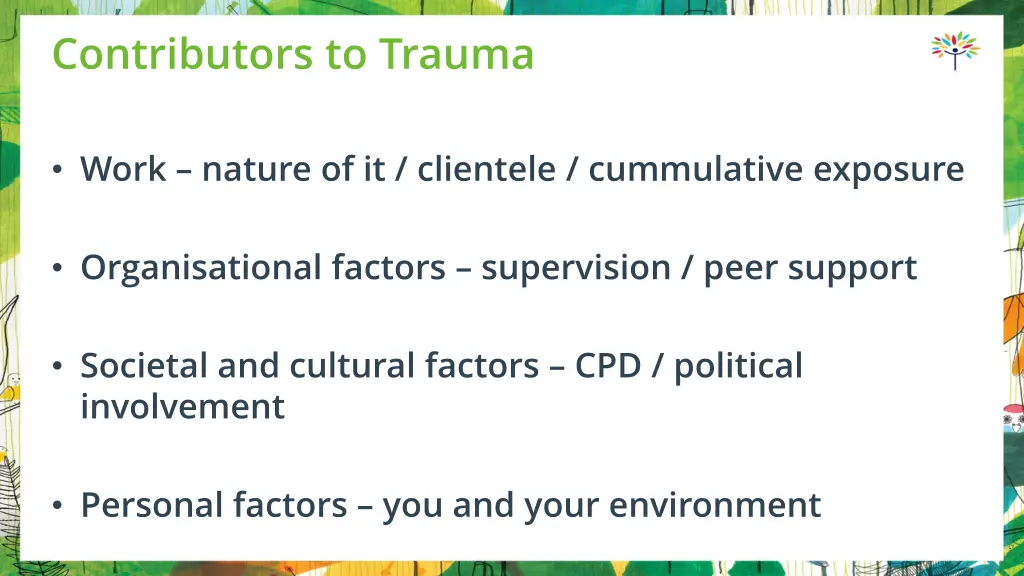contributors to trauma