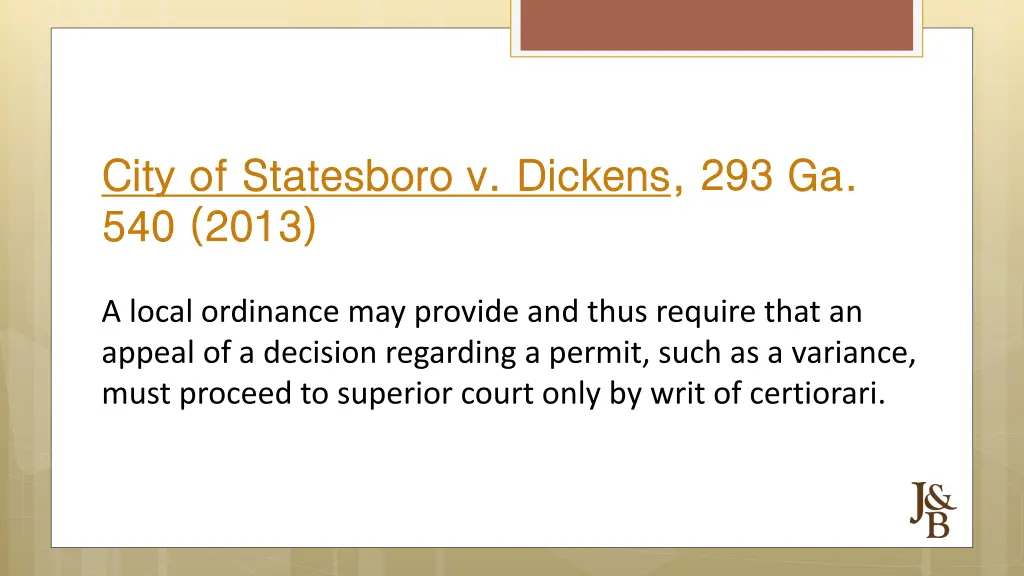 city of statesboro v dickens city of statesboro