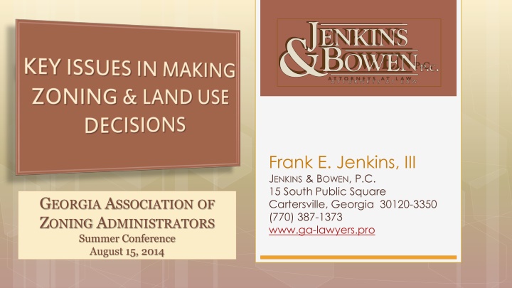 frank e jenkins iii j enkins b owen p c 15 south