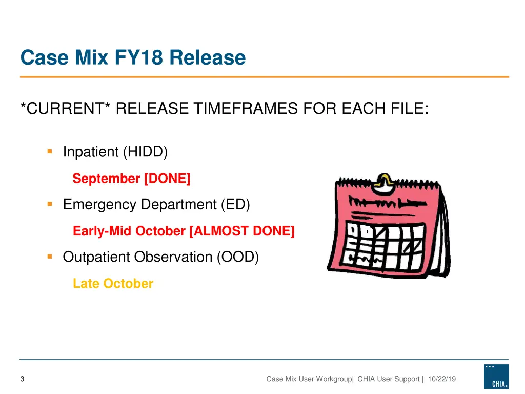 case mix fy18 release